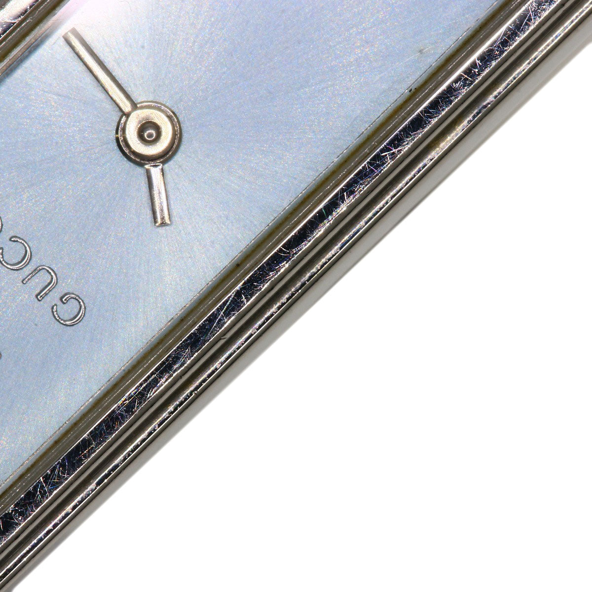GUCCI Watches Quartz 1500L Stainless Steel Silver Square face blue dial