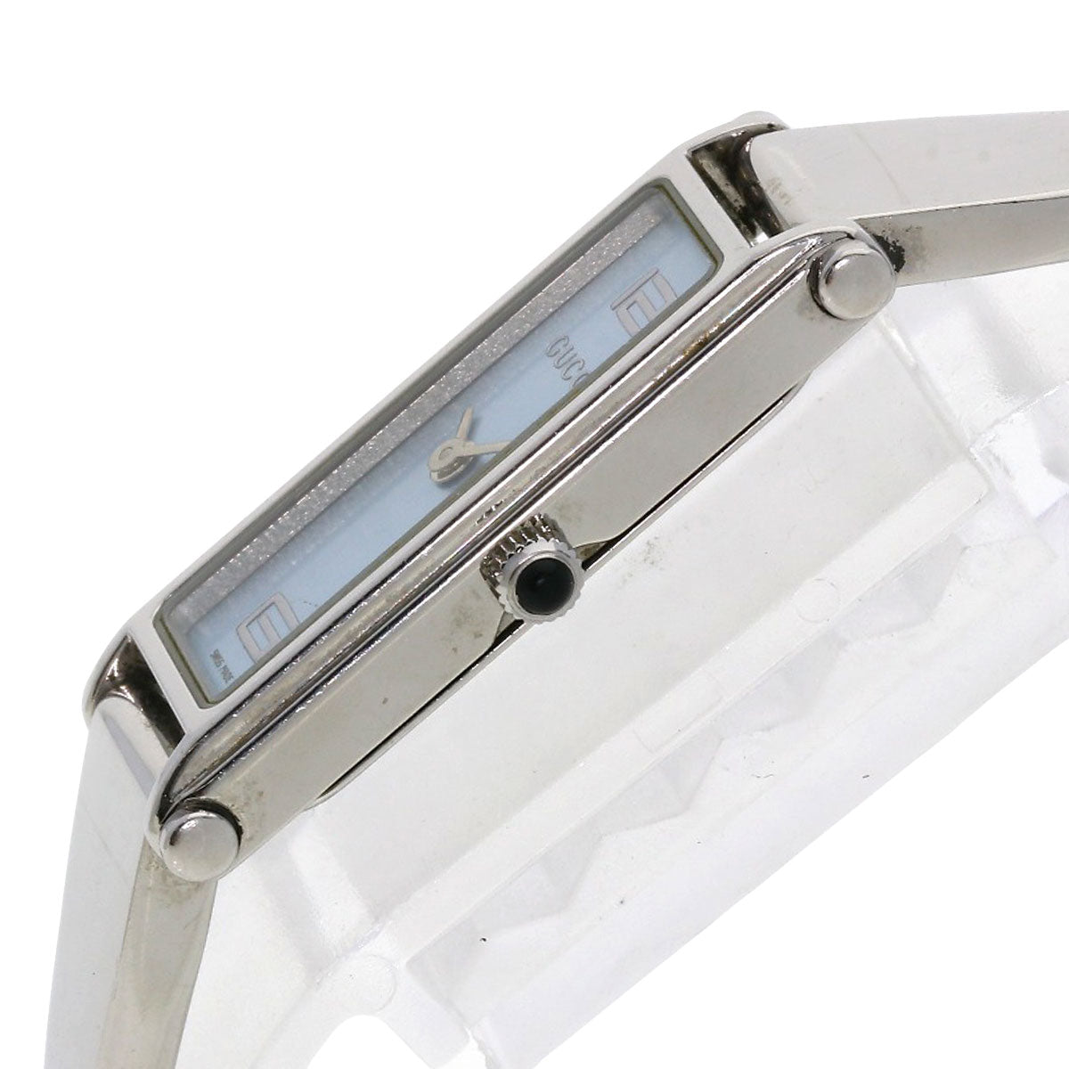 GUCCI Watches Quartz 1500L Stainless Steel Silver Square face blue dial