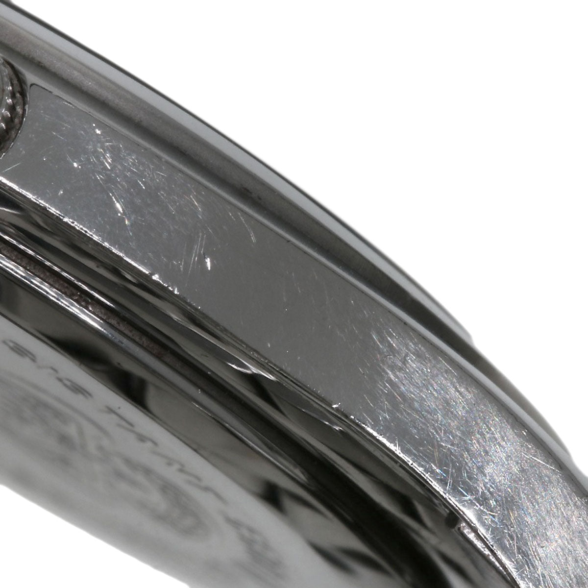 GUCCI Watches Quartz 5500M Stainless Steel , Stainless Steel Silver Round face black dial mens Used