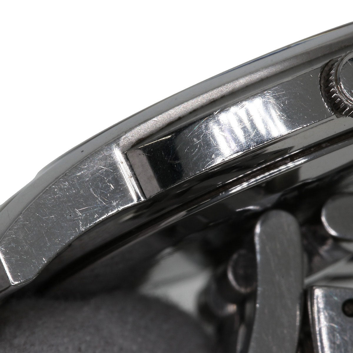 GUCCI Watches Quartz 5500M Stainless Steel , Stainless Steel Silver Round face black dial mens Used