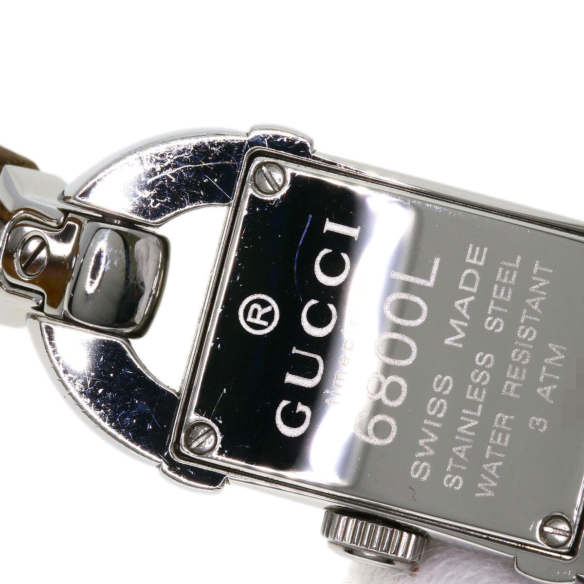 GUCCI Watches Quartz 6800L Stainless Steel, Bamboo Silver Bamboo Silver dial Women Used