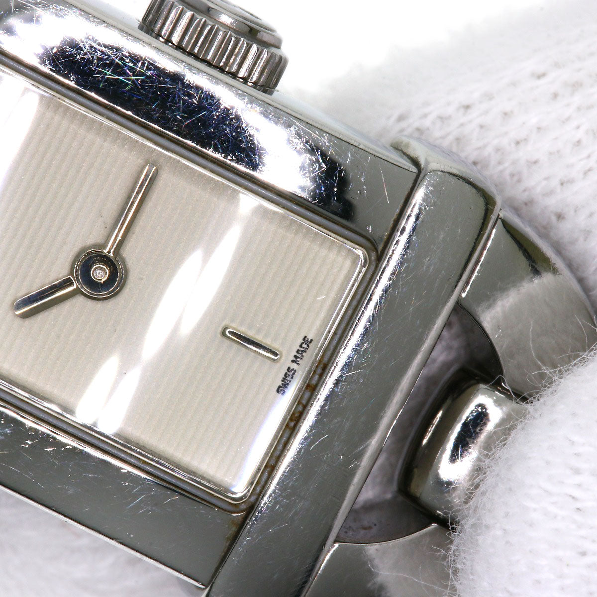 GUCCI Watches Quartz 6800L Stainless Steel, Bamboo Silver Bamboo Silver dial Women Used