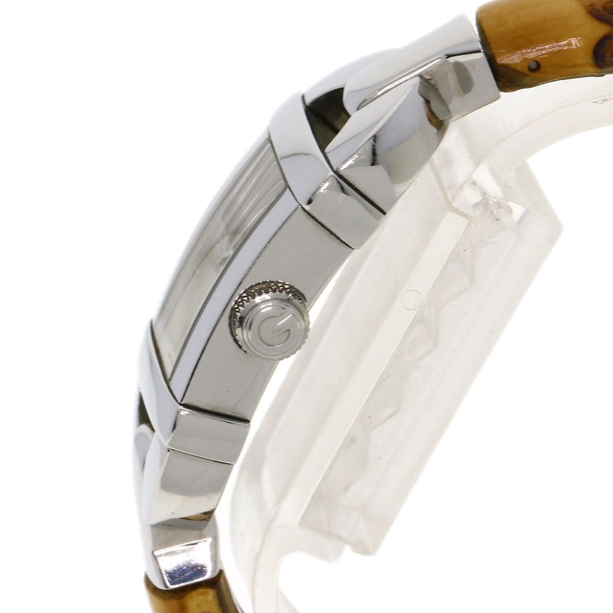 GUCCI Watches Quartz 6800L Stainless Steel, Bamboo Silver Bamboo Silver dial Women Used