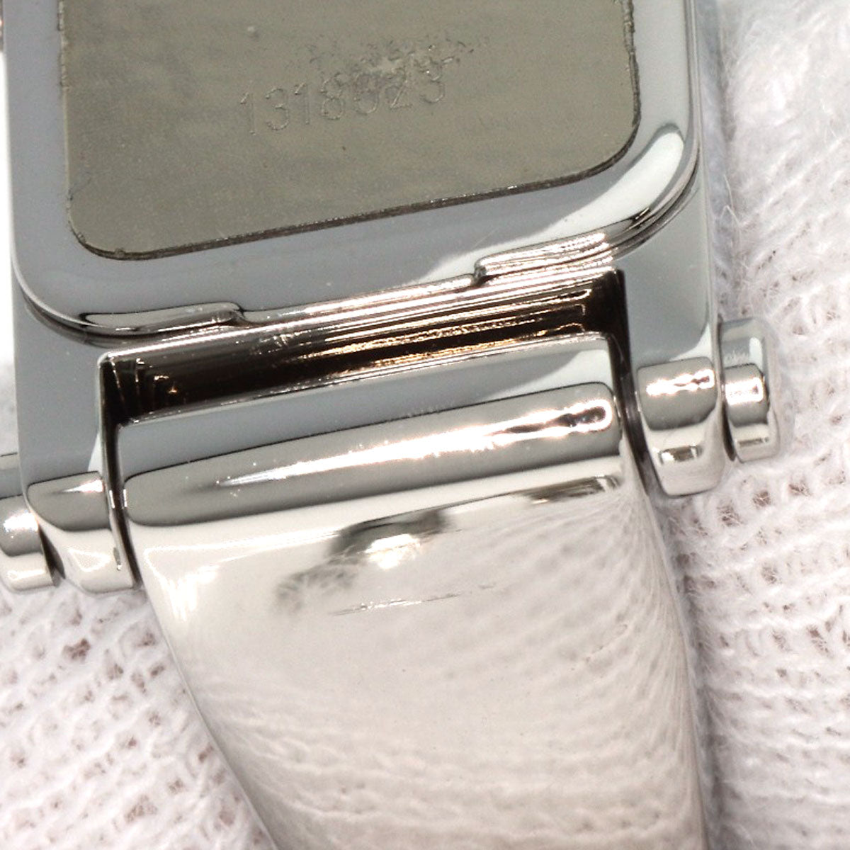 GUCCI Watches Quartz 1500L Stainless Steel , Stainless Steel Silver Square face Silver dial Women Used