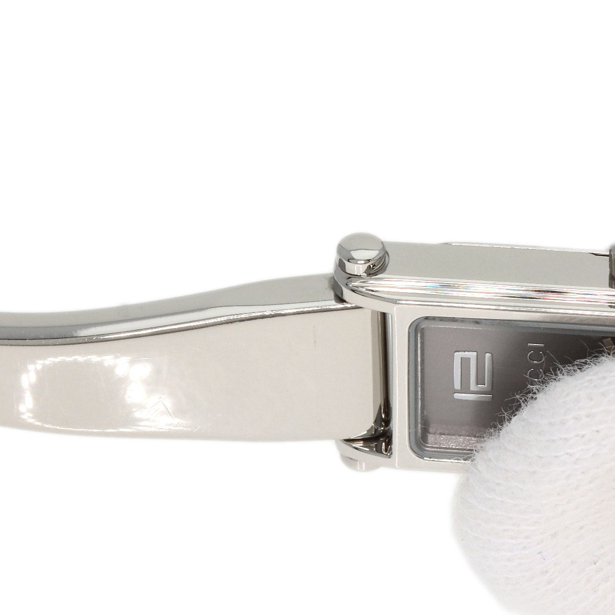 GUCCI Watches Quartz 1500L Stainless Steel , Stainless Steel Silver Square face Silver dial Women Used