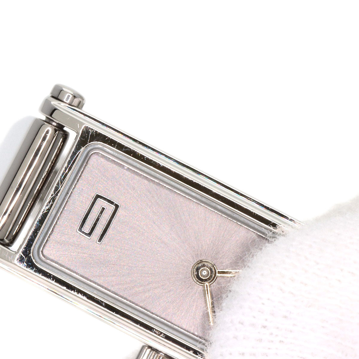 GUCCI Watches Quartz 1500L Stainless Steel , Stainless Steel Silver Square face Silver dial Women Used