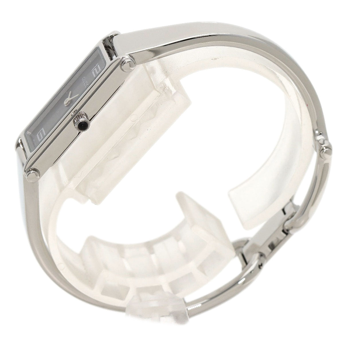 GUCCI Watches Quartz 1500L Stainless Steel , Stainless Steel Silver Square face Silver dial Women Used