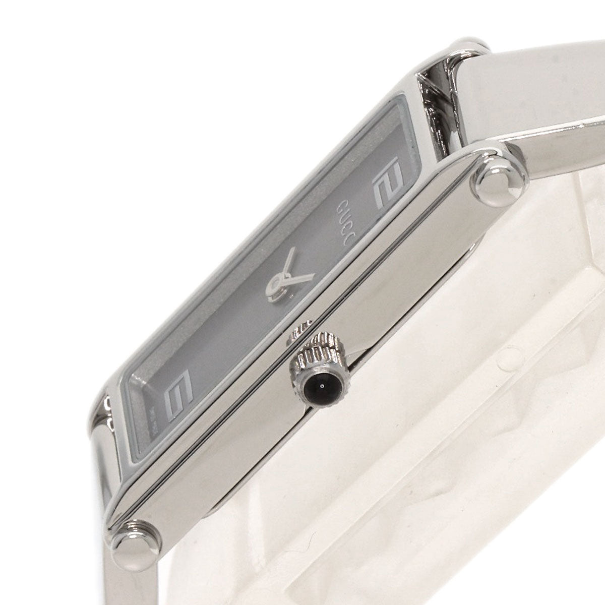 GUCCI Watches Quartz 1500L Stainless Steel , Stainless Steel Silver Square face Silver dial Women Used