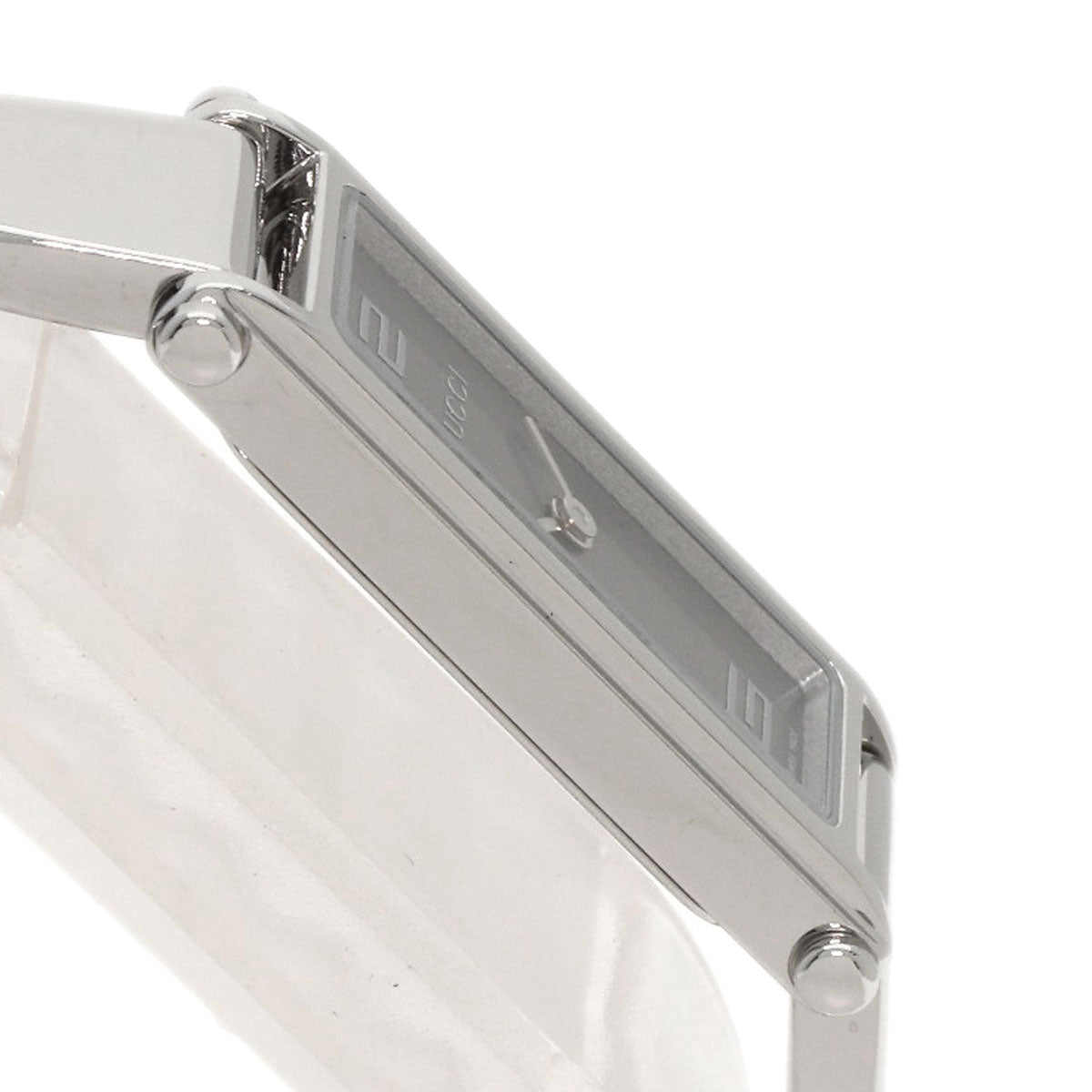 GUCCI Watches Quartz 1500L Stainless Steel , Stainless Steel Silver Square face Silver dial Women Used