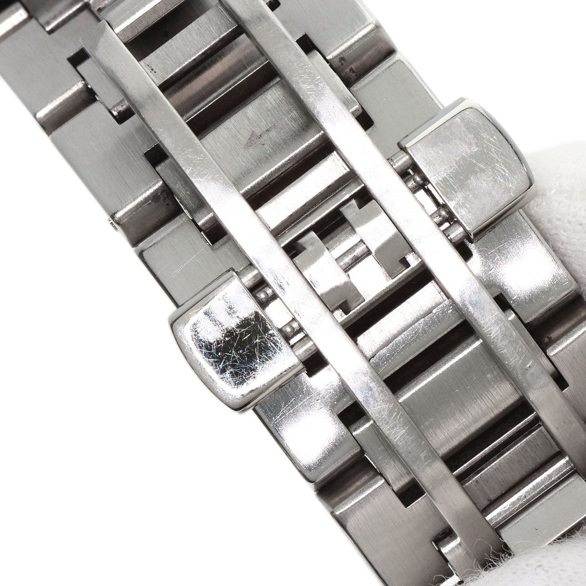 GUCCI Watches Quartz Stainless Steel , Stainless Steel Silver 142.2 black dial mens Used