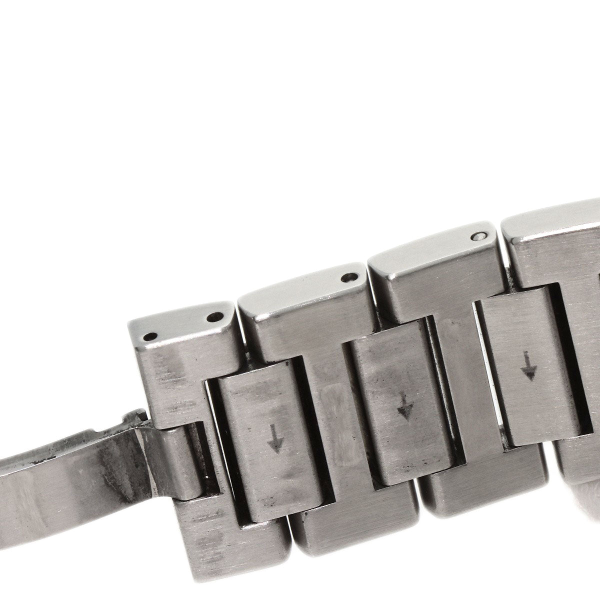 GUCCI Watches Quartz Stainless Steel , Stainless Steel Silver 142.2 black dial mens Used