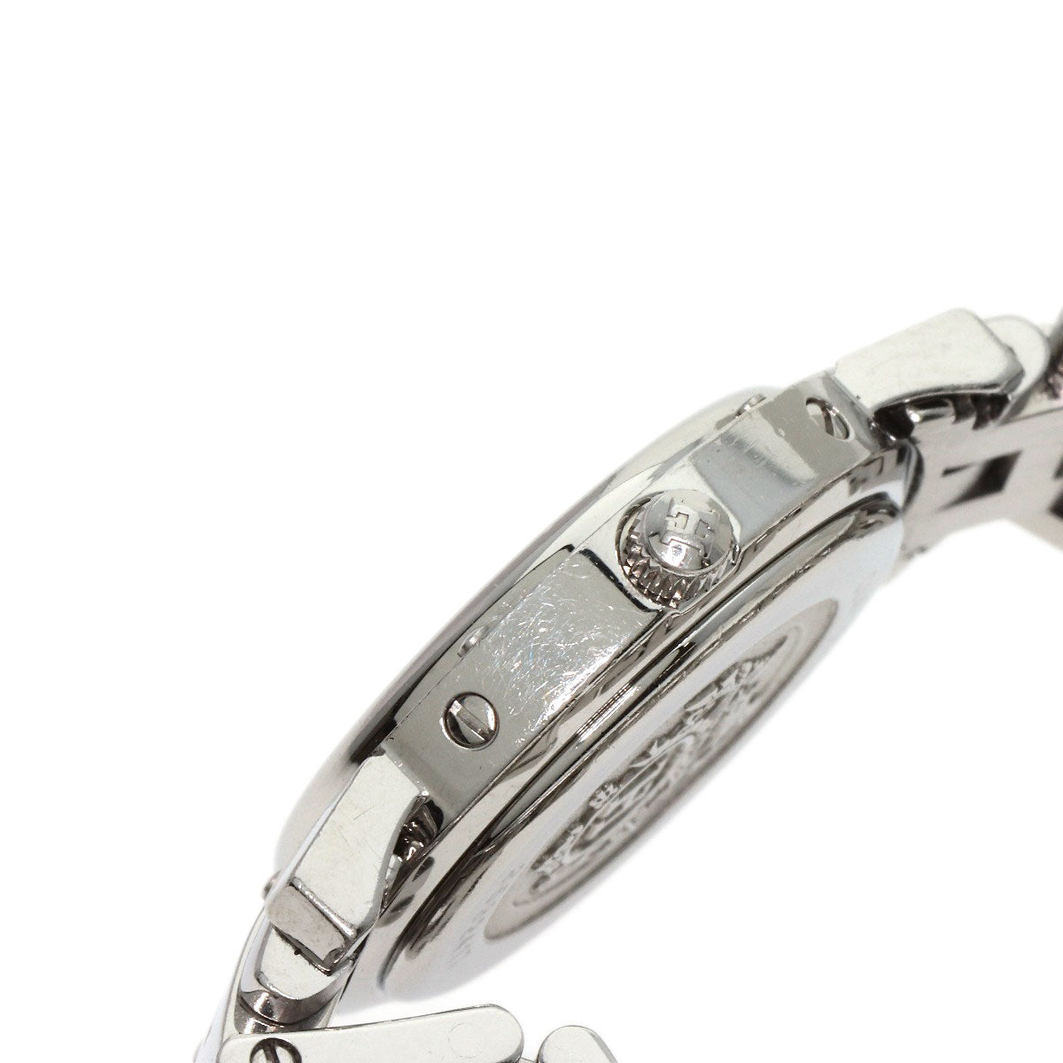 HERMES Watches Quartz CL4.210 Stainless Steel , Stainless Steel Silver Clipper Nacle New Buckle Pink shell dial Women Used