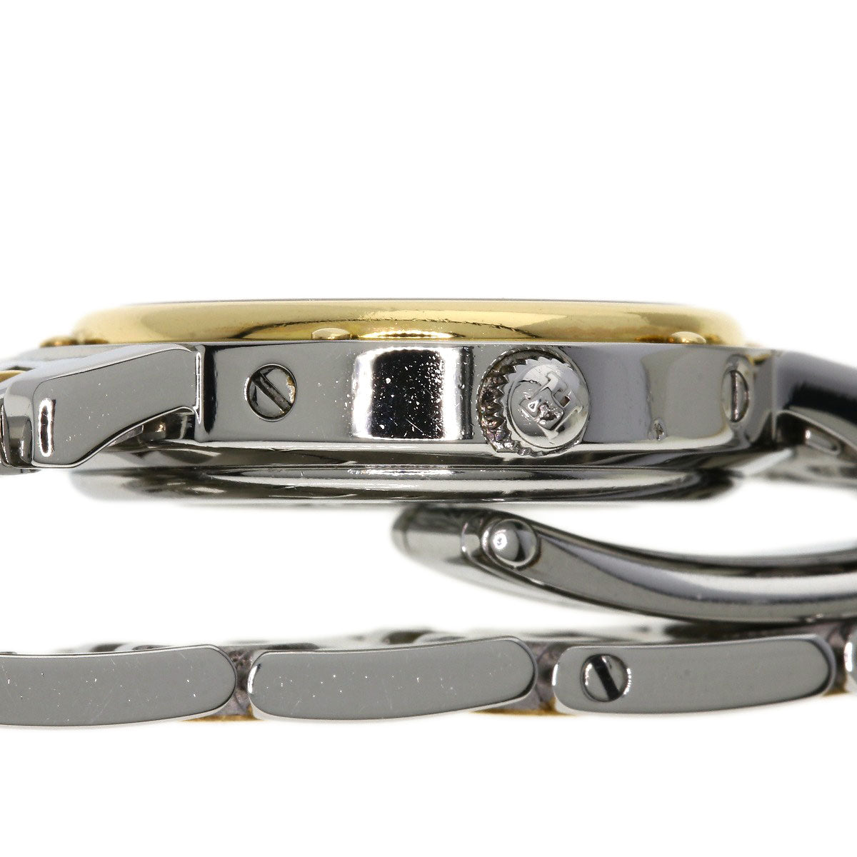 HERMES Watches Quartz CL4.220 Stainless Steel , SSxGP Silver Clipper new buckle Ivory dial Women Used