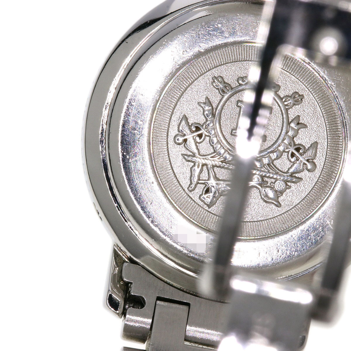 HERMES Watches Quartz CL4.220 Stainless Steel , SSxGP Silver Clipper new buckle Ivory dial Women Used