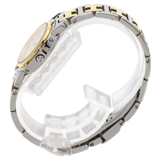 HERMES Watches Quartz CL4.220 Stainless Steel , SSxGP Silver Clipper new buckle Ivory dial Women Used