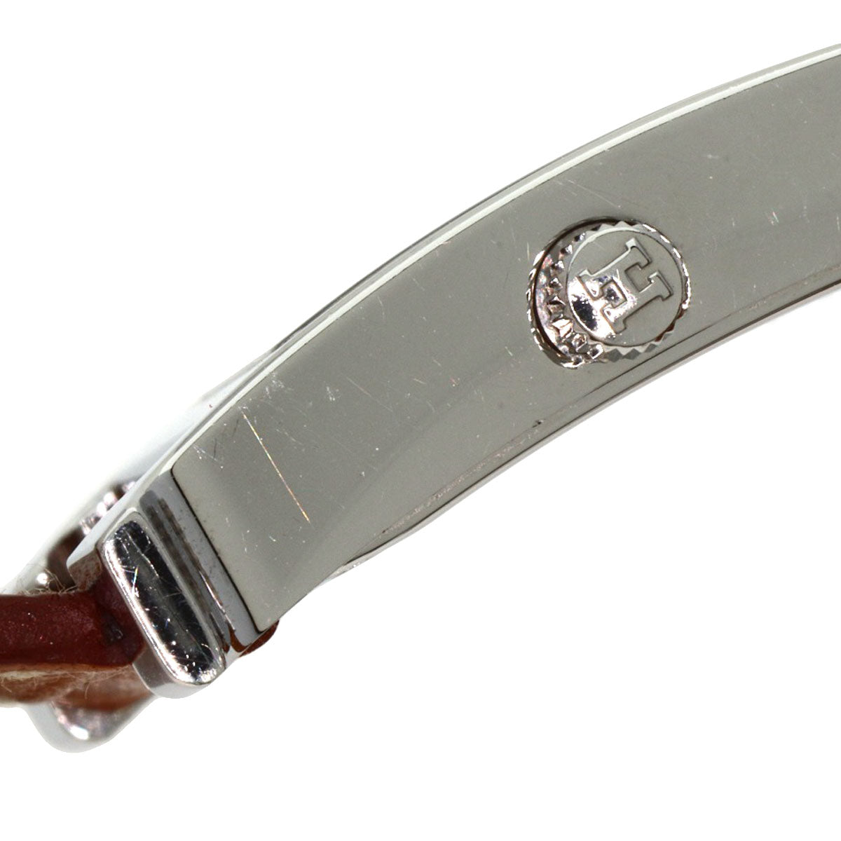 HERMES Watches Quartz HH1.210 Stainless Steel, Leather Silver H watch Deburuturu Silver dial Women Used