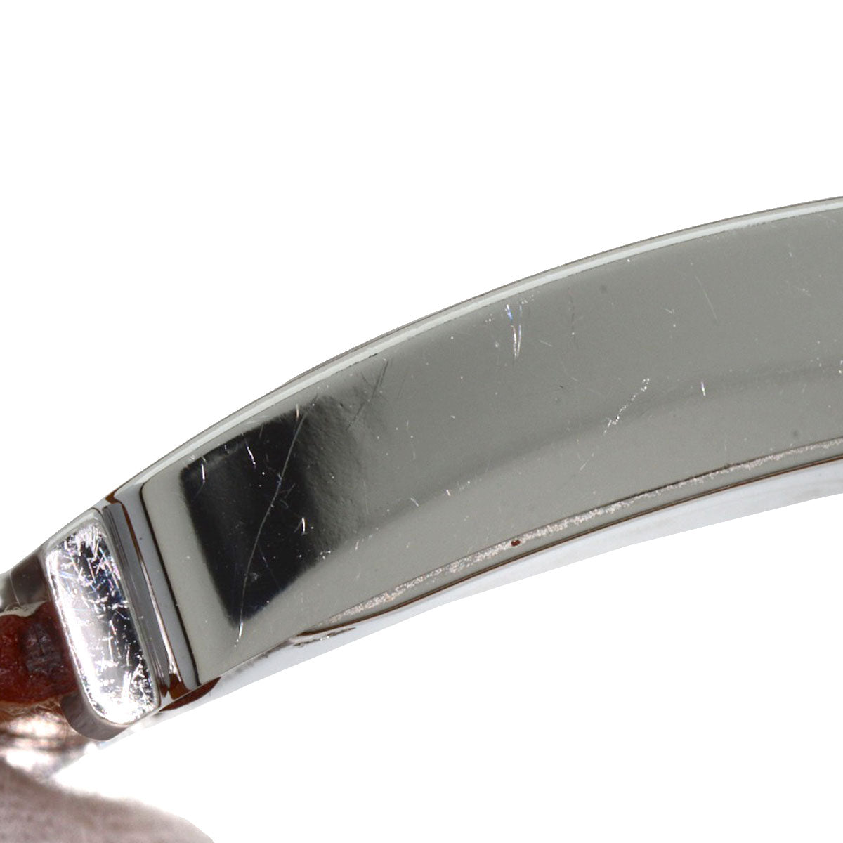 HERMES Watches Quartz HH1.210 Stainless Steel, Leather Silver H watch Deburuturu Silver dial Women Used