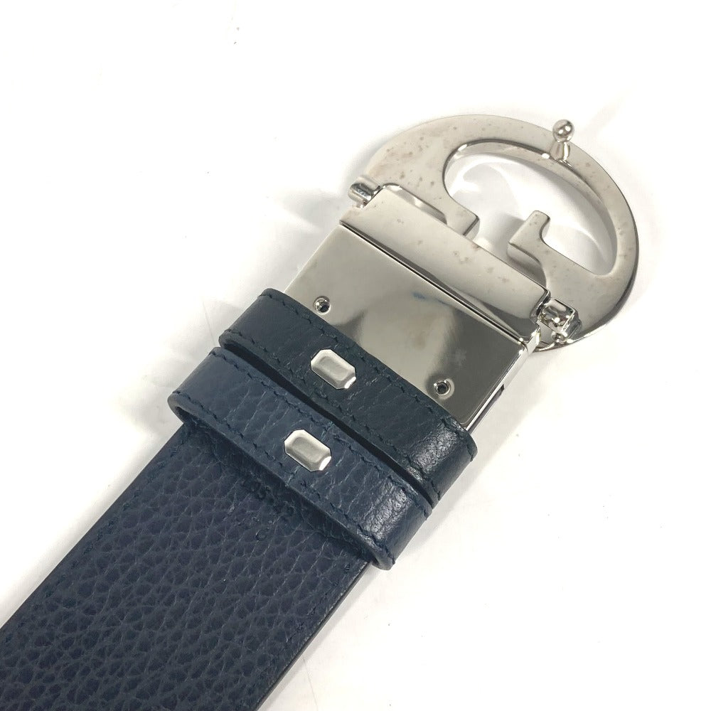 GUCCI belt 449715 leather black GG logo 105