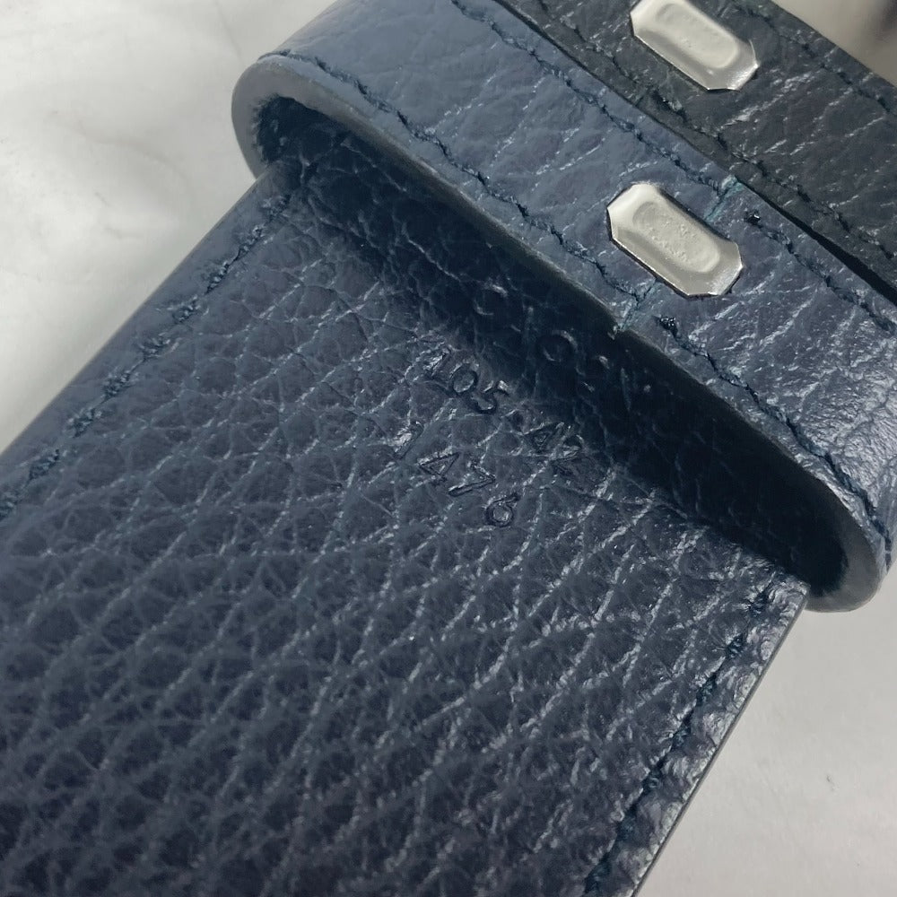 GUCCI belt 449715 leather black GG logo 105