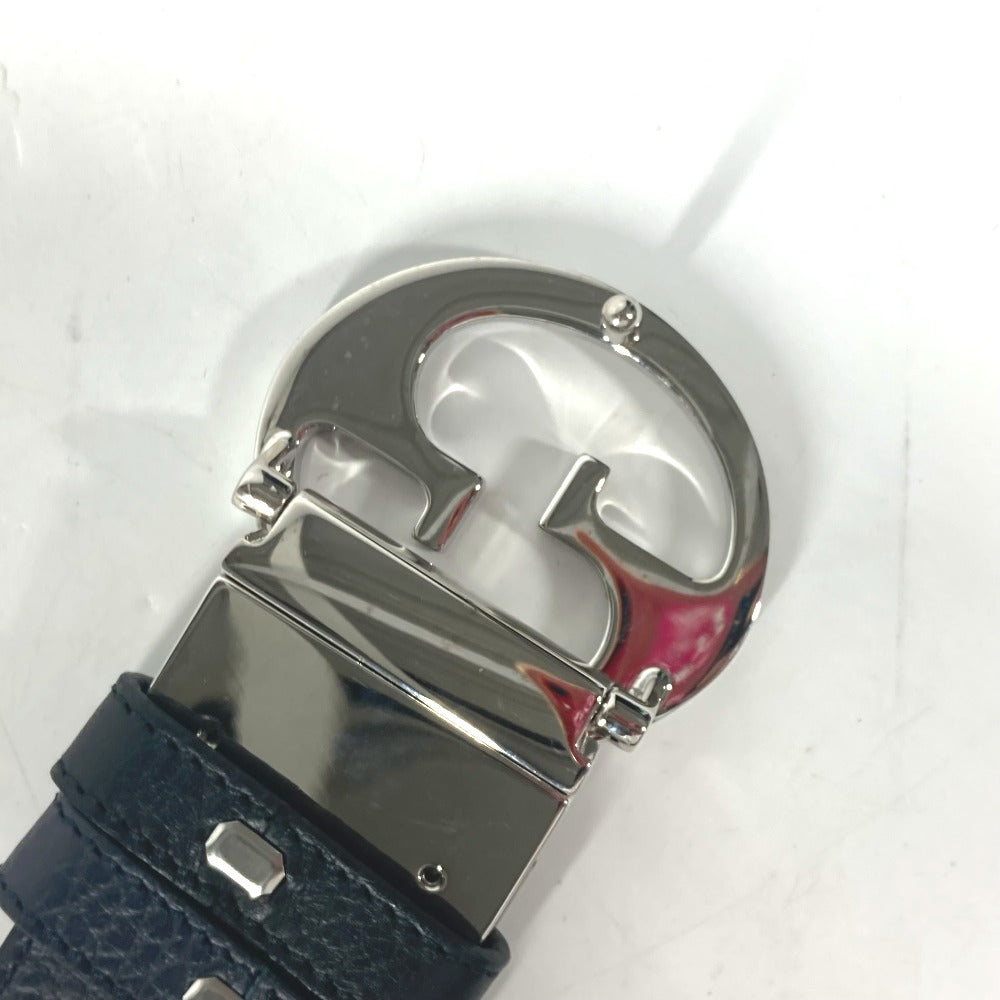 GUCCI belt 449715 leather black GG logo 105