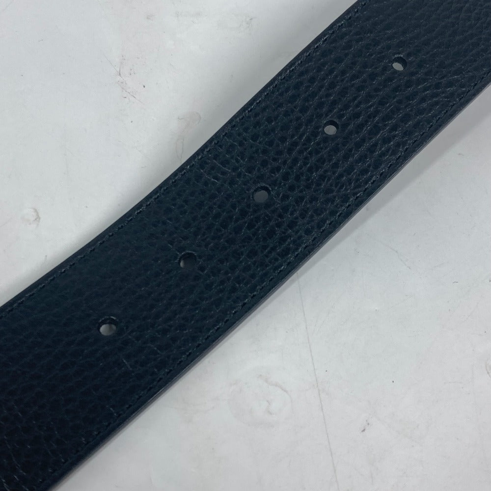 GUCCI belt 449715 leather black GG logo 105
