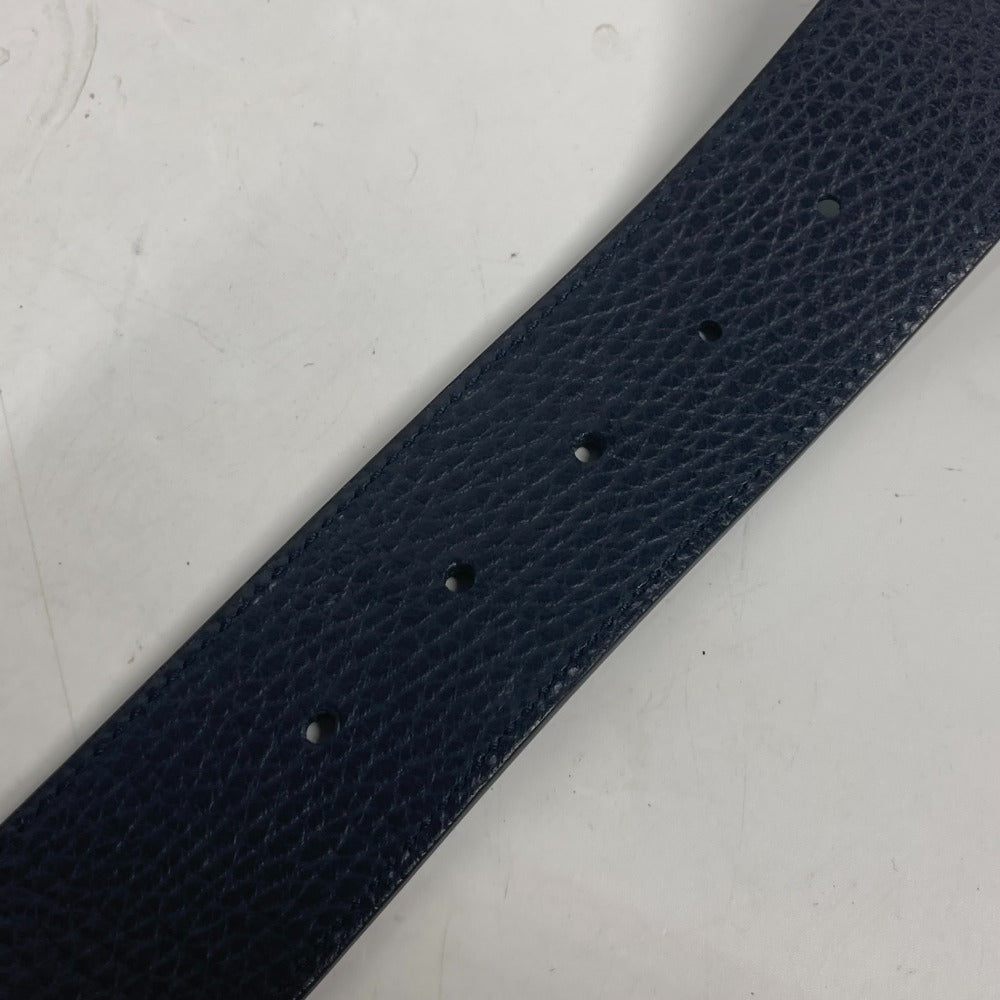 GUCCI belt 449715 leather black GG logo 105