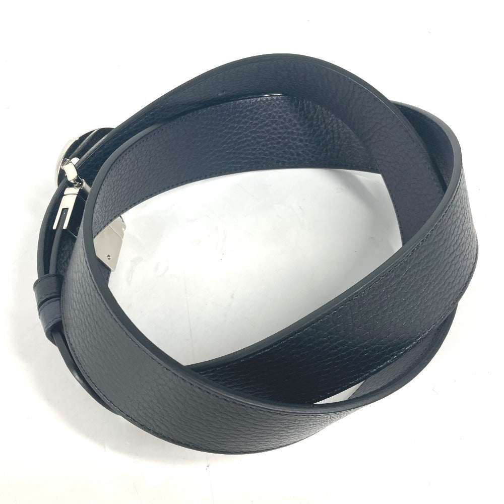 GUCCI belt 449715 leather black GG logo 105