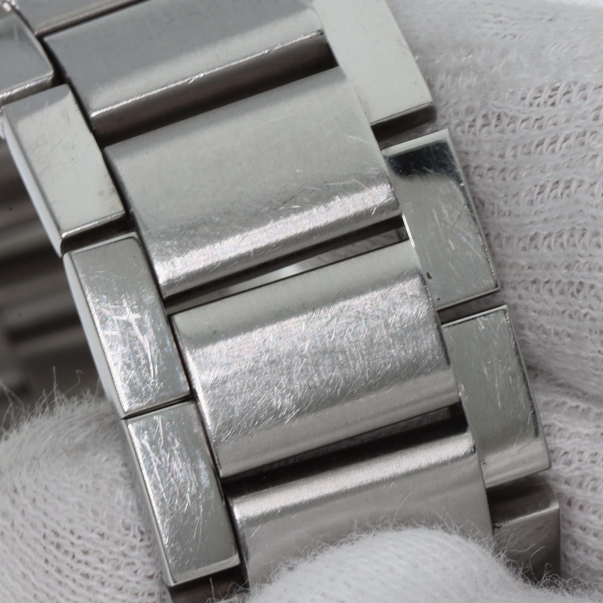 GUCCI Watches Quartz 7700M Stainless Steel Silver Square face black dial