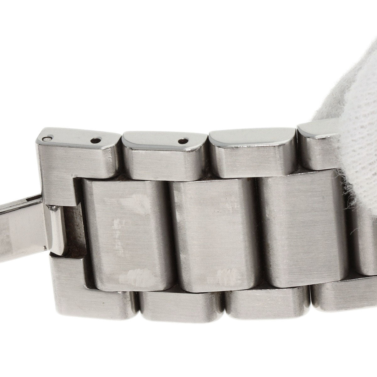 GUCCI Watches Quartz 7700M Stainless Steel Silver Square face black dial