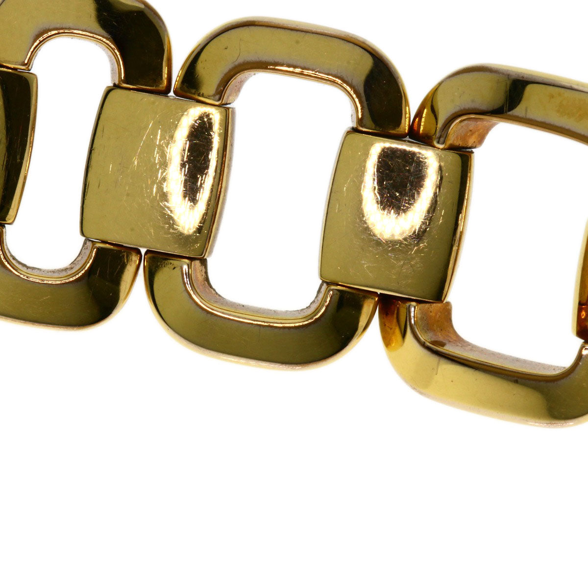 GUCCI Watches Quartz 125.5 Gold Plated , Gold Plated gold G Collection 3P Diamond Square black dial Women Used