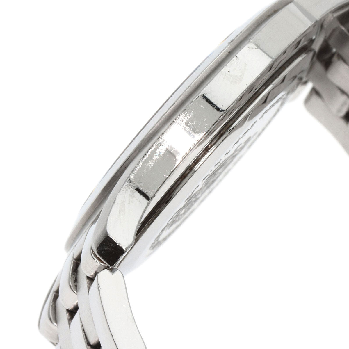 GUCCI Watches Quartz 5500M Stainless Steel Silver Round face black dial
