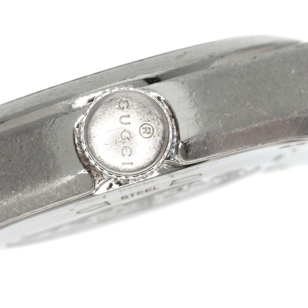 GUCCI Watches Quartz 115.5 Stainless Steel Silver Pantheon black dial
