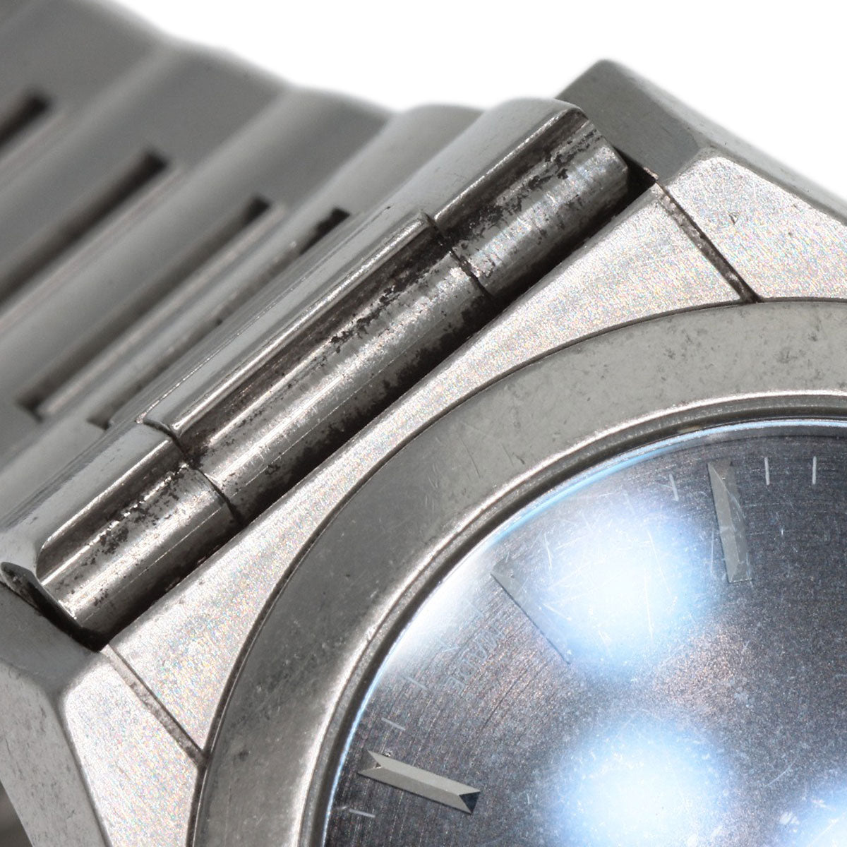 GUCCI Watches Quartz 115.5 Stainless Steel Silver Pantheon black dial