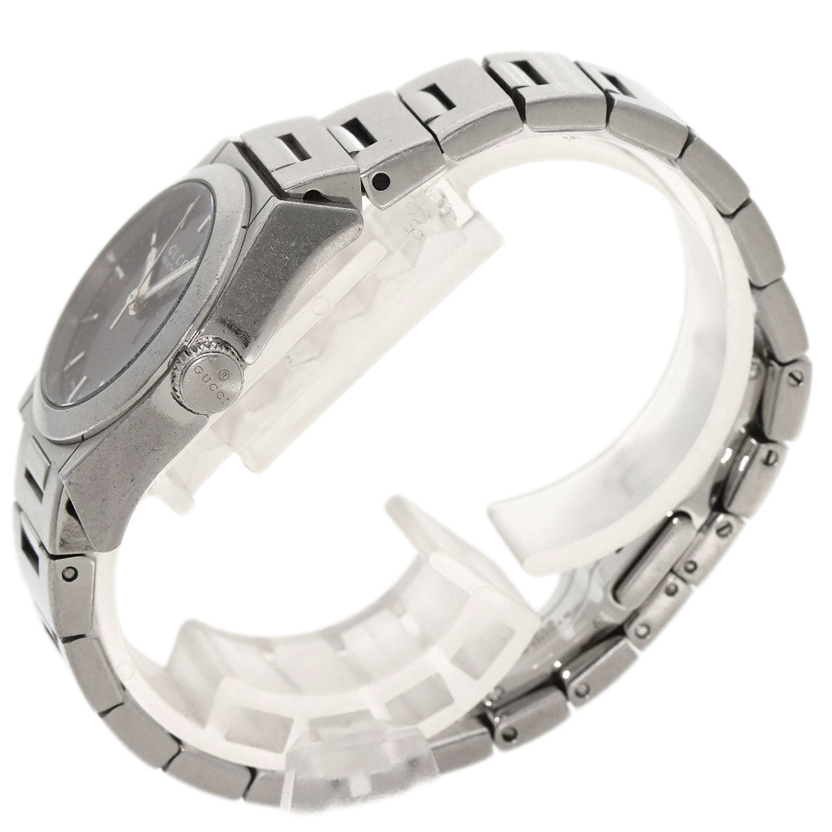 GUCCI Watches Quartz 115.5 Stainless Steel Silver Pantheon black dial