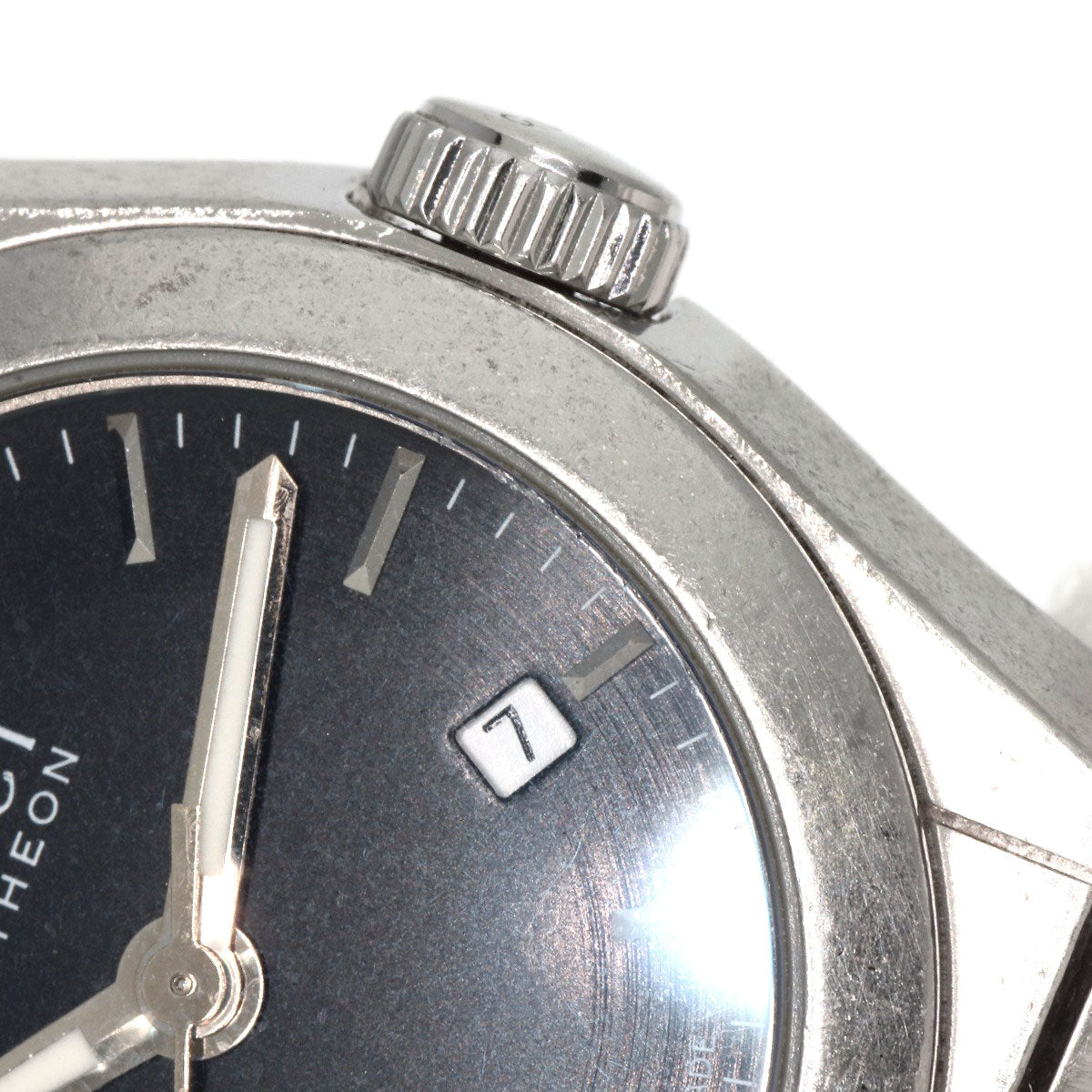 GUCCI Watches Quartz 115.5 Stainless Steel Silver Pantheon black dial