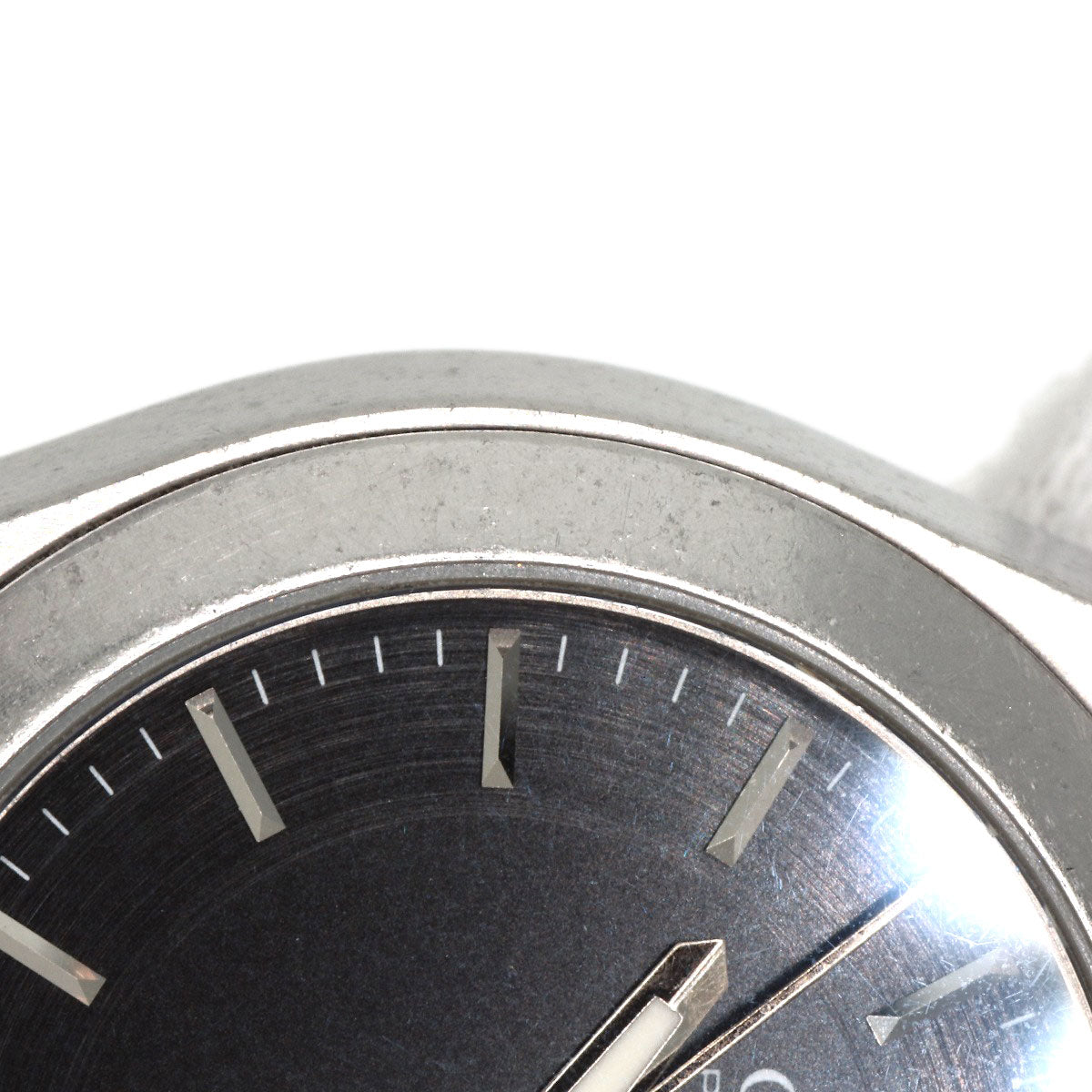 GUCCI Watches Quartz 115.5 Stainless Steel Silver Pantheon black dial