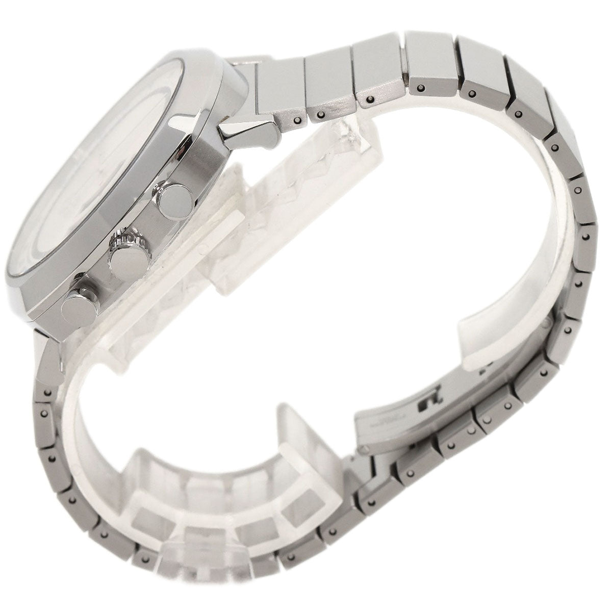 GUCCI Watches Quartz YA157302 Stainless Steel , Stainless Steel Silver Grip Chronograph Silver dial mens Used