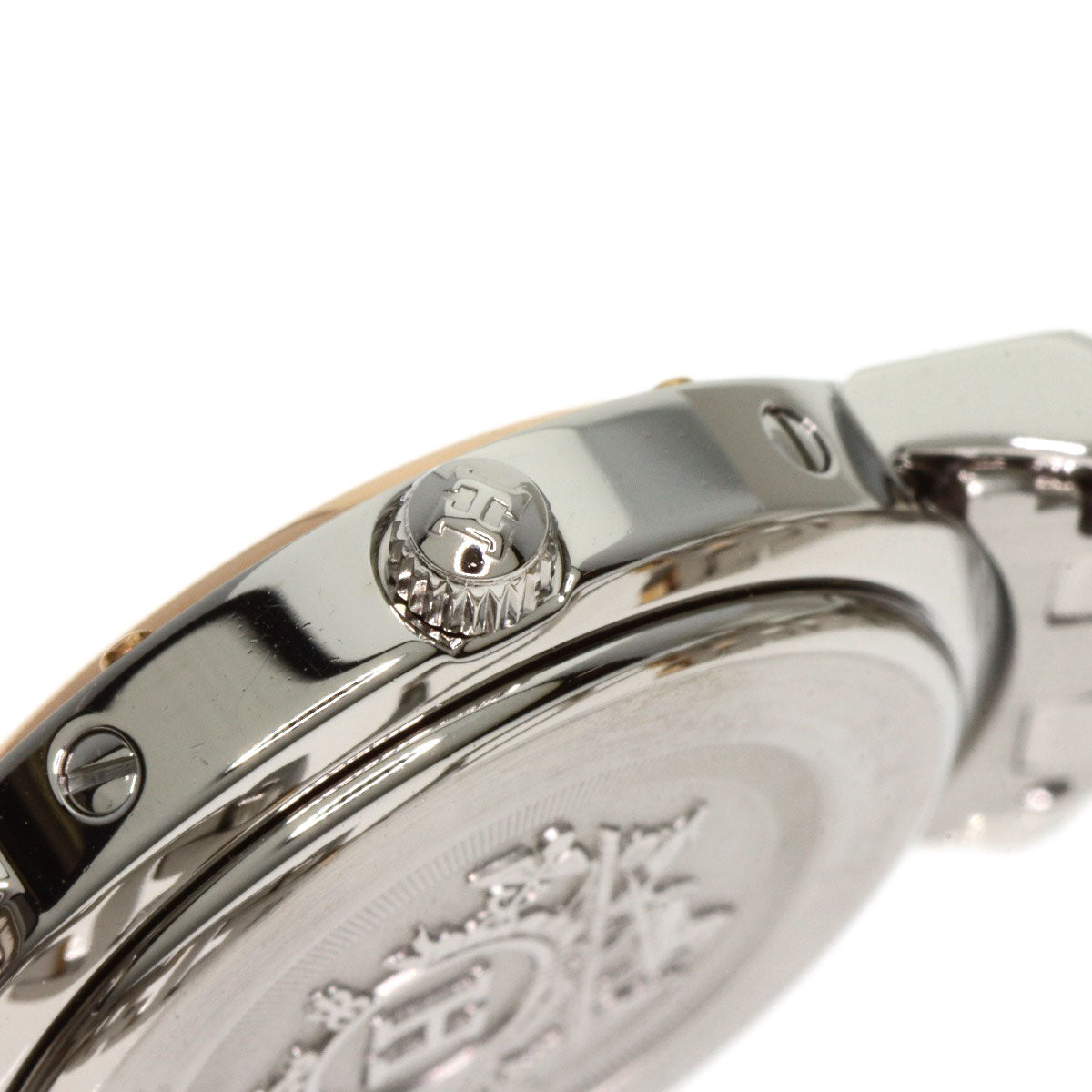 HERMES Watches Quartz CL4.221 Stainless Steel gold Clipper Nacre New Buckle Pink shell dial