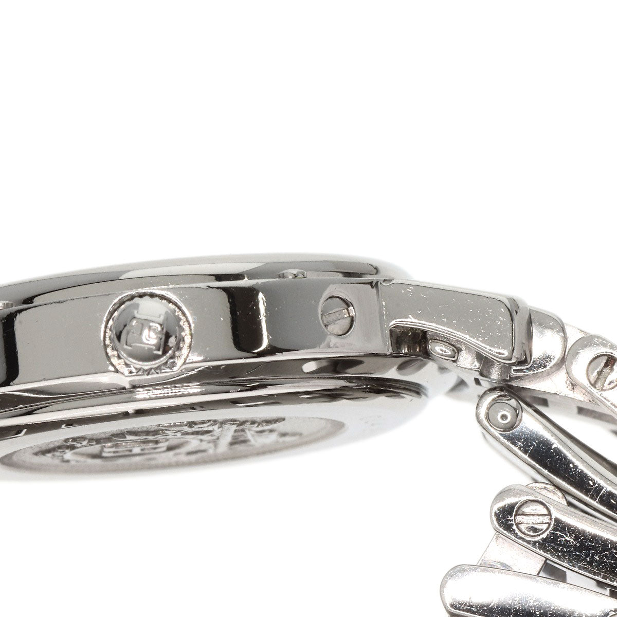 HERMES Watches Quartz CL4.210 Stainless Steel , Stainless Steel Silver Clipper new buckle white dial Women Used