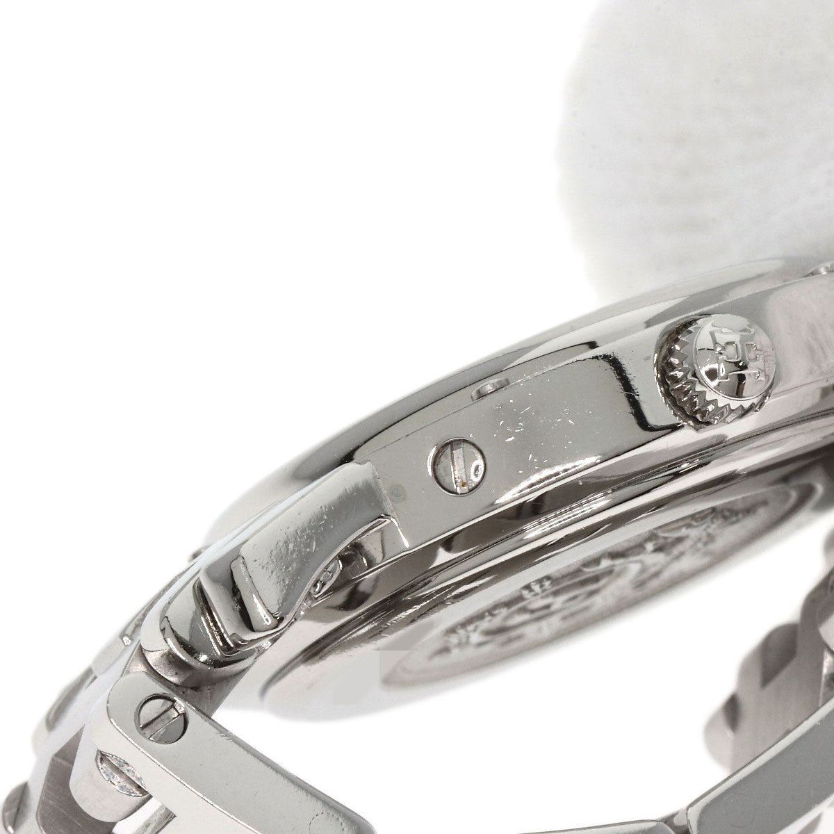 HERMES Watches Quartz CL4.210 Stainless Steel , Stainless Steel Silver Clipper new buckle white dial Women Used