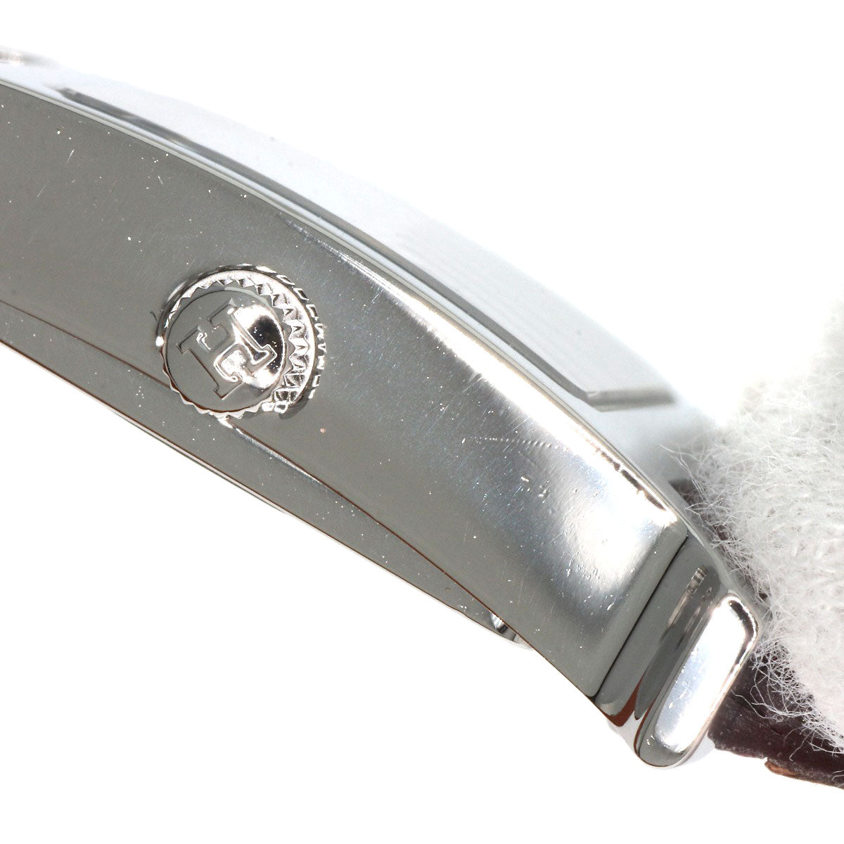 HERMES Watches Quartz HH11.210 Stainless Steel, Leather Silver H watch white dial Women Used