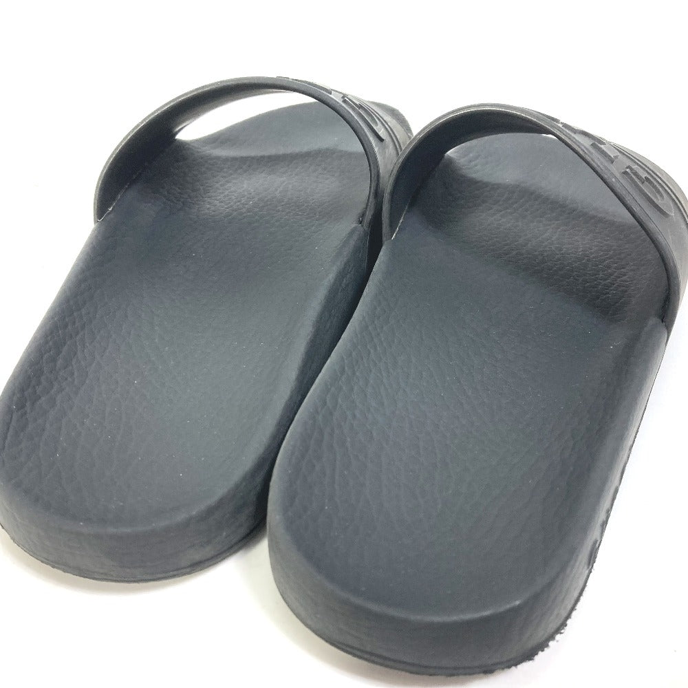 GUCCI Sandals 525140 rubber black Beach sandal logo slide Women 37 Used