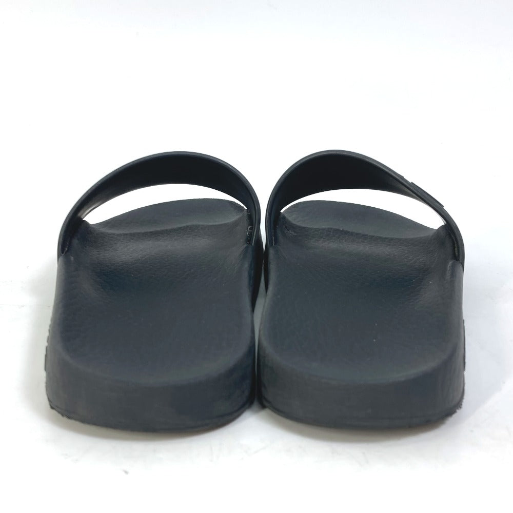 GUCCI Sandals 525140 rubber black Beach sandal logo slide Women 37 Used