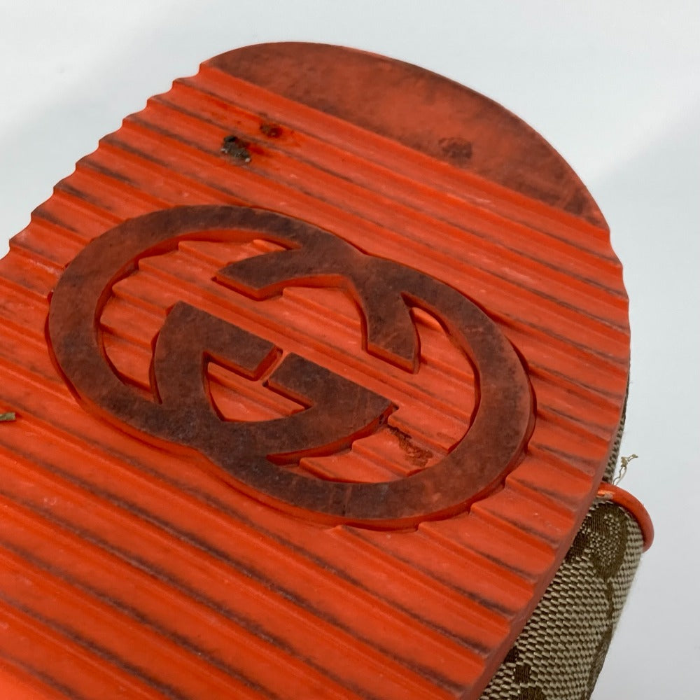GUCCI Sandals 679947 Canvas, GG Canvas Orange North Face THE NORTH FACE collaboration logo GG mens 41 Used