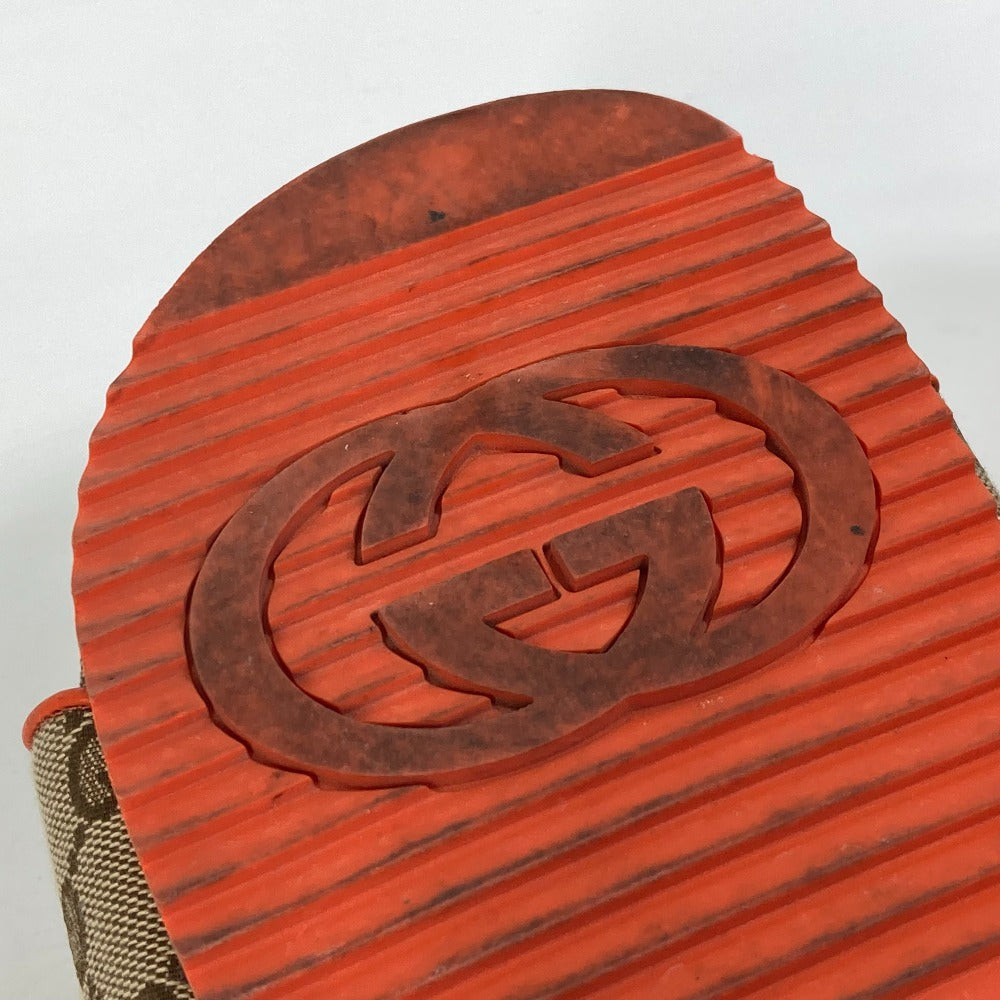 GUCCI Sandals 679947 Canvas, GG Canvas Orange North Face THE NORTH FACE collaboration logo GG mens 41 Used