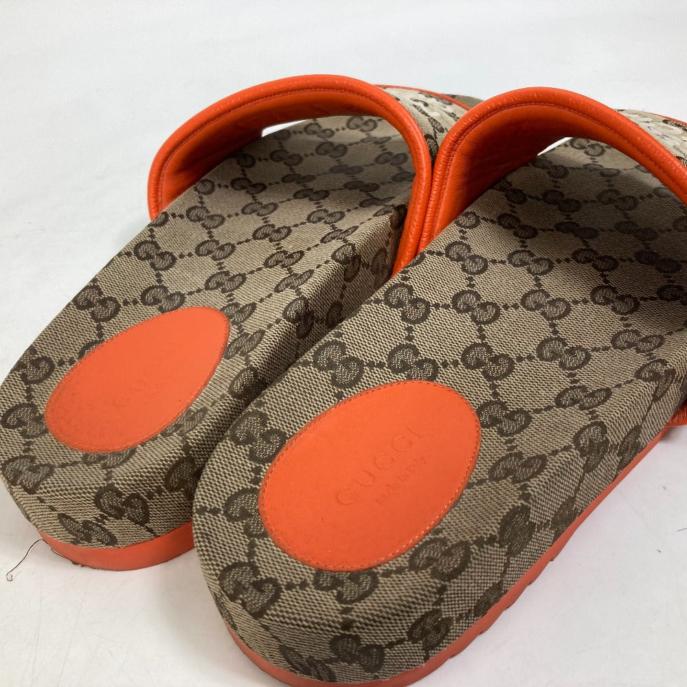 GUCCI Sandals 679947 Canvas, GG Canvas Orange North Face THE NORTH FACE collaboration logo GG mens 41 Used