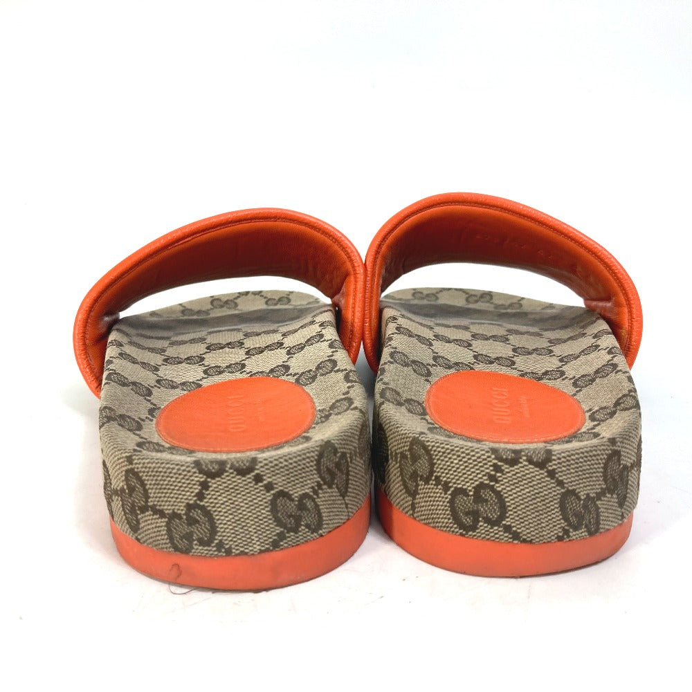 GUCCI Sandals 679947 Canvas, GG Canvas Orange North Face THE NORTH FACE collaboration logo GG mens 41 Used