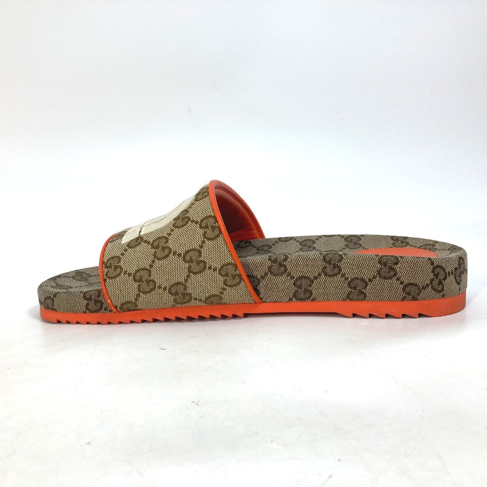 GUCCI Sandals 679947 Canvas, GG Canvas Orange North Face THE NORTH FACE collaboration logo GG mens 41 Used
