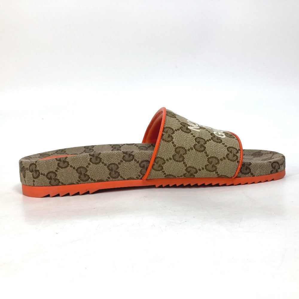 GUCCI Sandals 679947 Canvas, GG Canvas Orange North Face THE NORTH FACE collaboration logo GG mens 41 Used