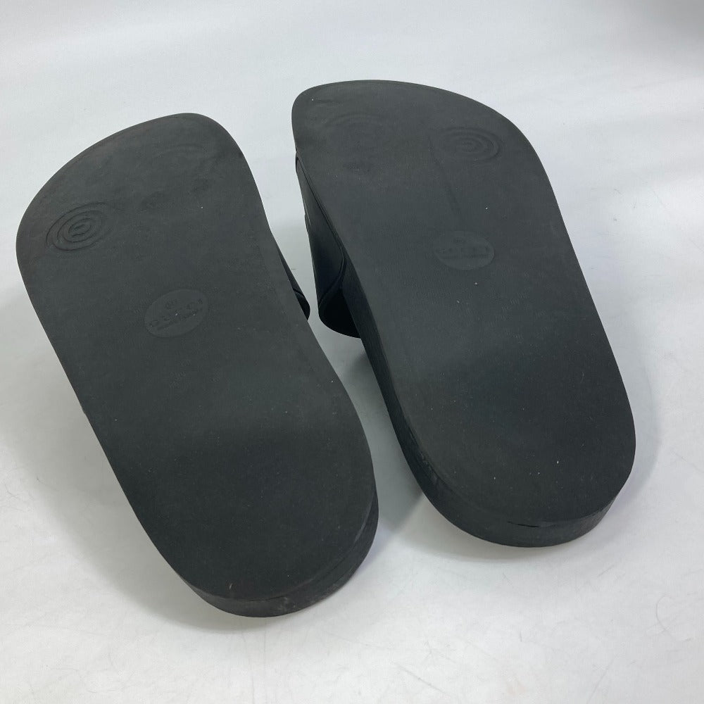 GUCCI Sandals 522887 rubber black logo slide Women 7 Used